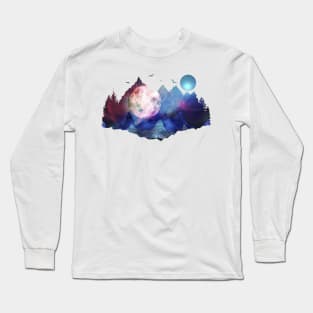 Colorful Space Sky Long Sleeve T-Shirt